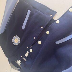 Hippie Rose Navy and Light Blue Kids Jacket